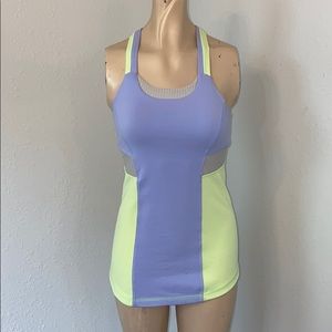 Ivivva lululemon girls tank with bra 14 EUC